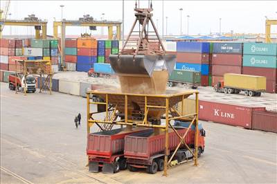 رشد ۲۹۹ درصدی واردات گندم در بندر شهید رجایی